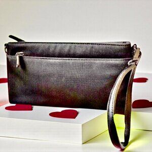 Coach Black Ballistic Nylon Wristlet Convertible to Hand Carry Handbag